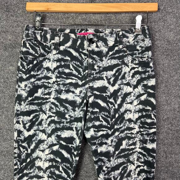 Alice And Olivia Animal Print Skinny‎ Jeans Zebra Size 8 - Picture 4 of 10